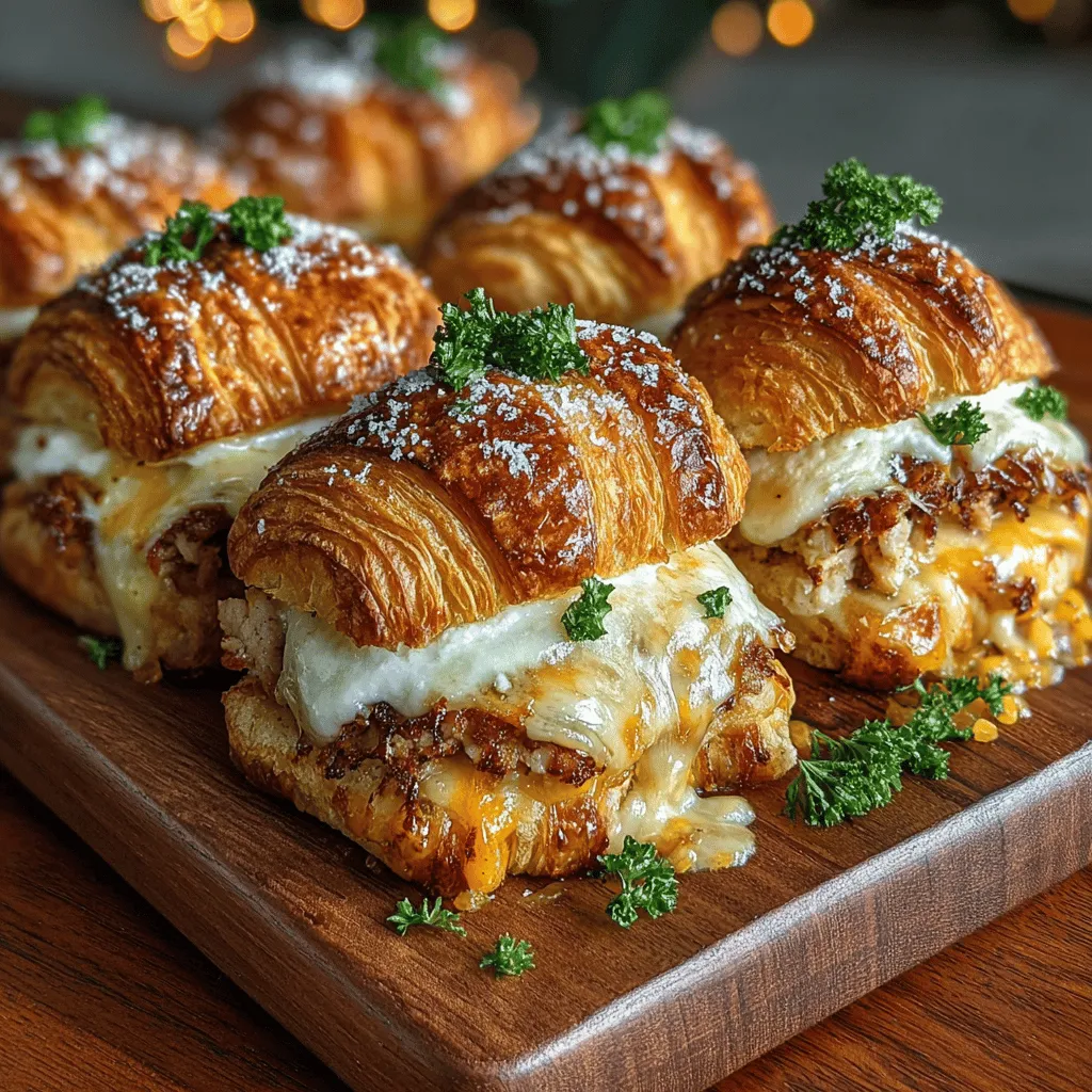 If you're searching for a quick, satisfying meal that marries convenience with comfort food, look no further than Mini Turkey Cheddar Croissant Melts. This delightful recipe takes advantage of flaky mini croissants filled with tender turkey and rich cheddar cheese, resulting in a warm, gooey treat that’s perfect for lunch, a snack, or even a party appetizer. The appealing combination of flavors and textures makes these melts a favorite among both adults and kids alike, ensuring that they’ll be a hit at your next gathering or family meal.
