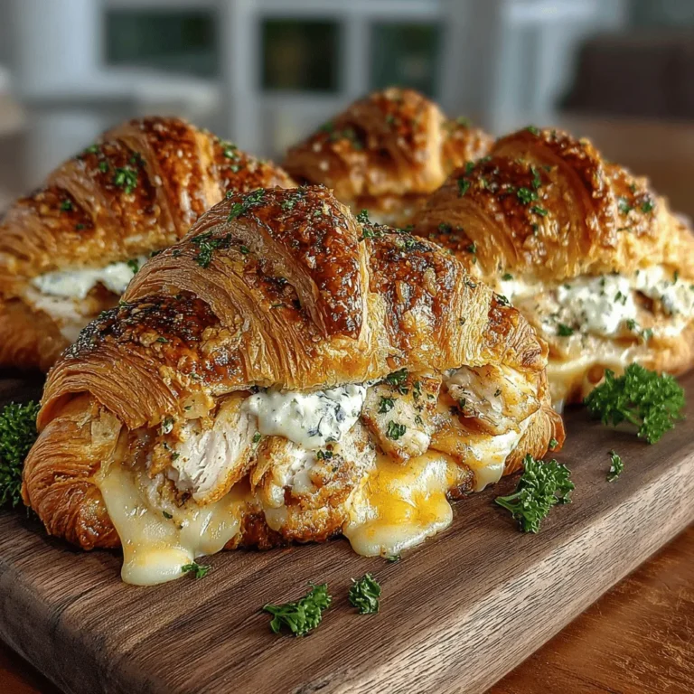 If you're searching for a quick, satisfying meal that marries convenience with comfort food, look no further than Mini Turkey Cheddar Croissant Melts. This delightful recipe takes advantage of flaky mini croissants filled with tender turkey and rich cheddar cheese, resulting in a warm, gooey treat that’s perfect for lunch, a snack, or even a party appetizer. The appealing combination of flavors and textures makes these melts a favorite among both adults and kids alike, ensuring that they’ll be a hit at your next gathering or family meal.